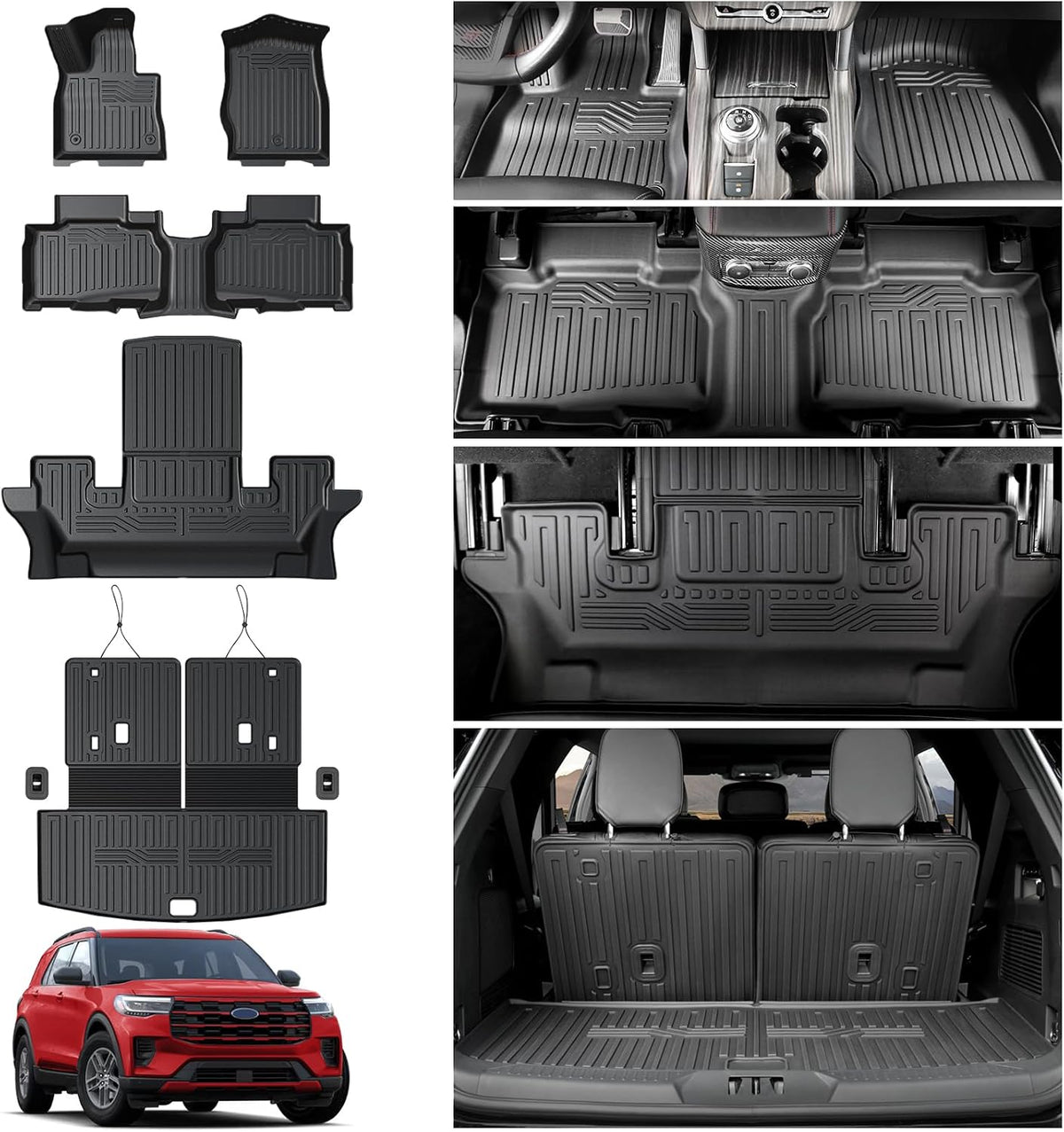 HOUCLEMIC Ford Explorer Floor Mats