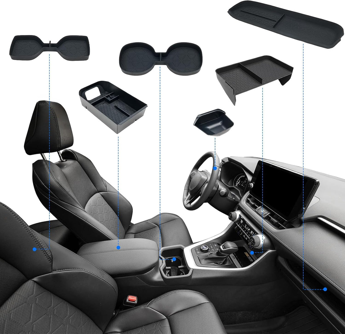 ELECFRESH Center Console Organizer