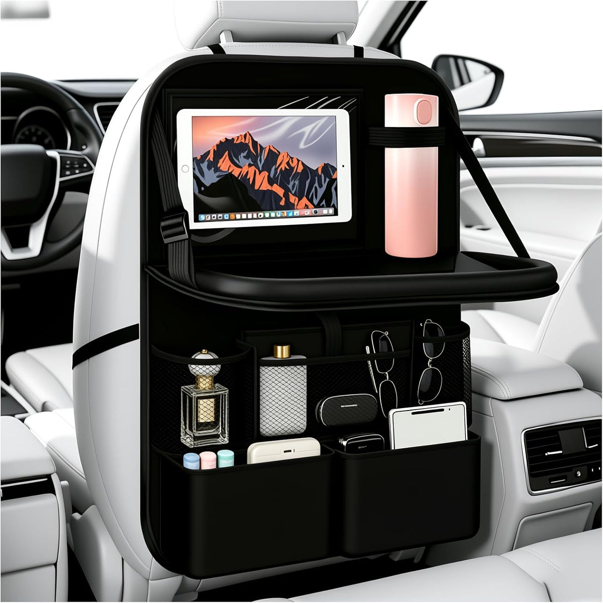 EWOJUYE Backseat Car Organizer with Tray